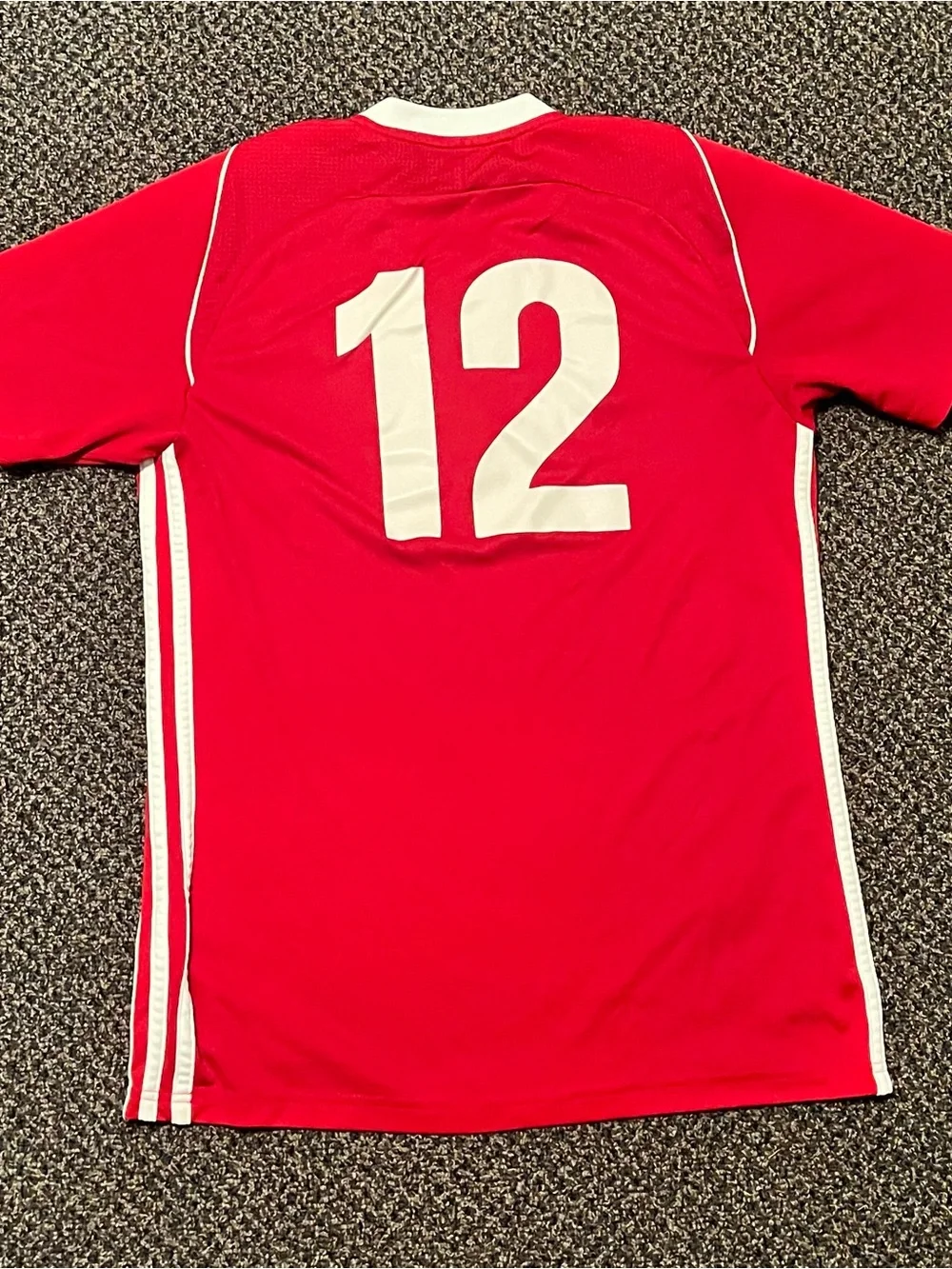 adidas Men’s Red Empire United Soccer Jersey with White Trim